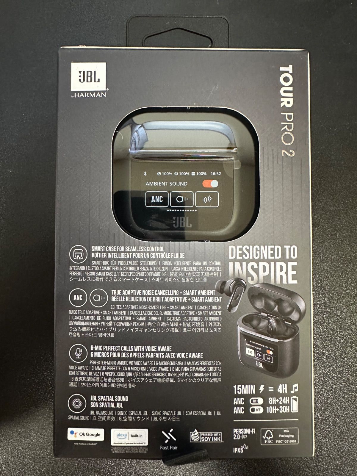 新品未使用品】JBL Tour Pro 2 ブラック ワイヤレスイヤホン
