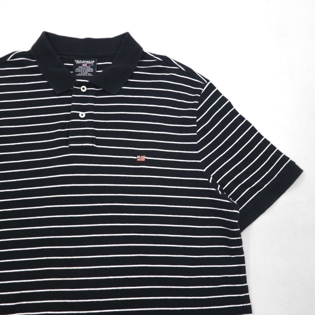 POLO JEANS CO. RALPH LAUREN 90年代 ボーダー ポロシャツ L