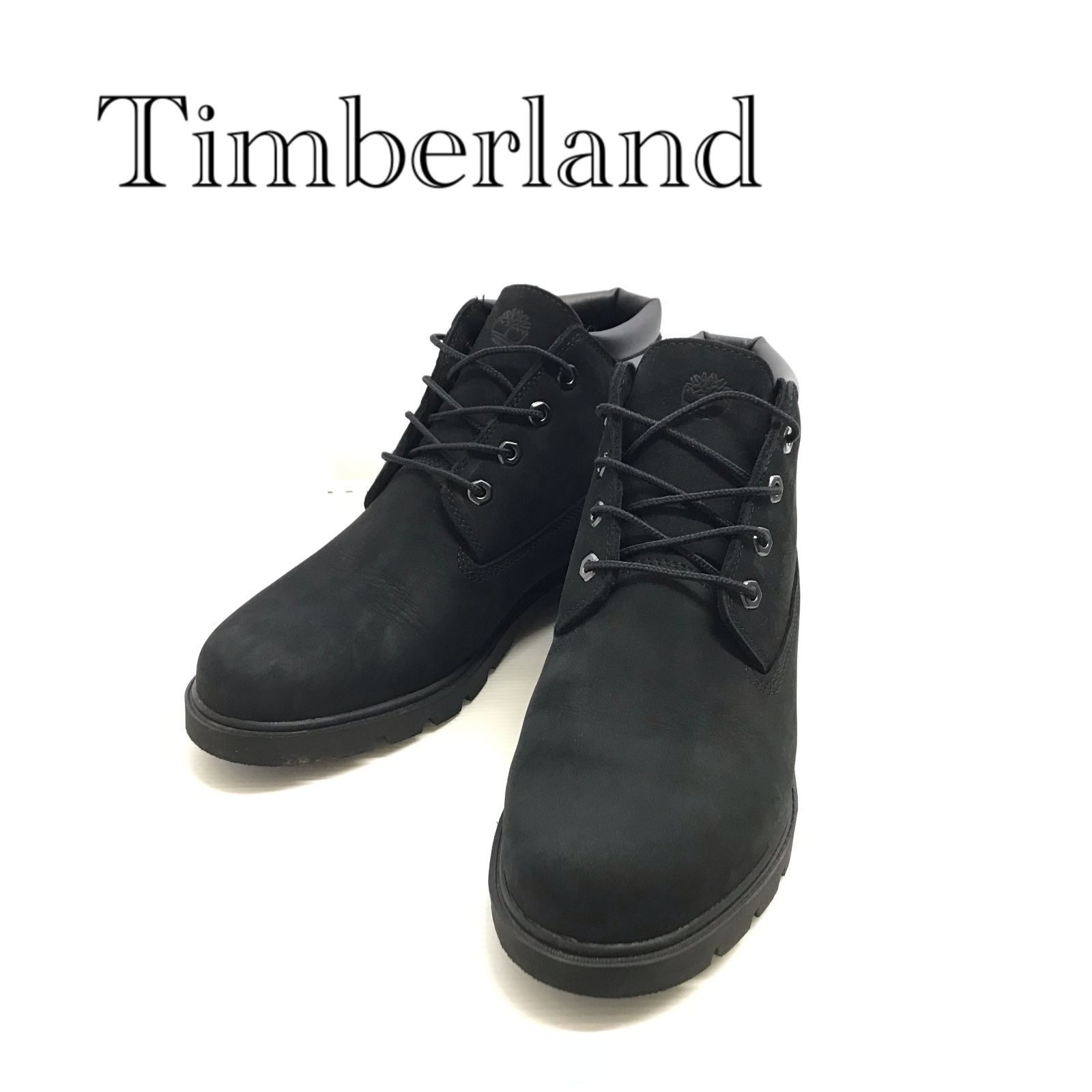 Timberland BASIC CHUKKA WP ASQPZ ティンバーランド ベーシック チャッカブーツ US8W ブラック メンズ ファッション