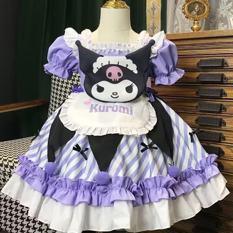 新品ロリータプリンセスドレス女の子ドレス 夏クロミ風✨ Qoo10] 女の子 クロミ ロリータ プリンセスドレ