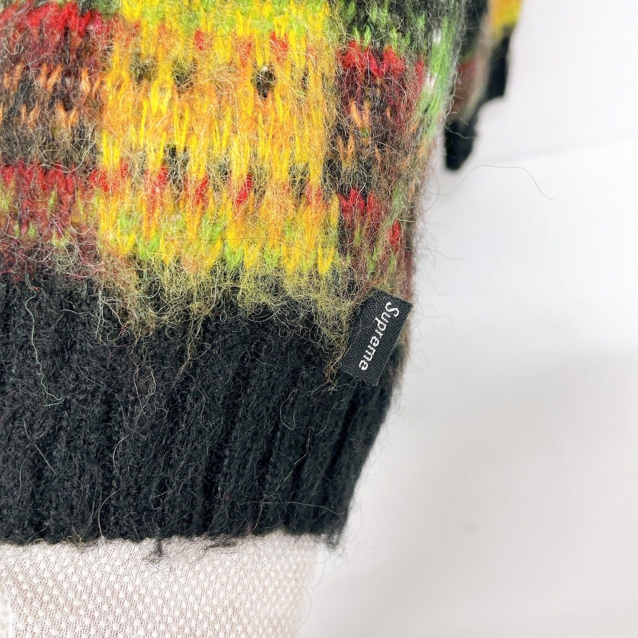 美品】20AW/Supreme Brushed Plaid Sweater/シュプリーム/ニット 