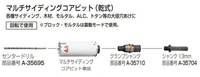 マキタ マルチサイディングコアビットセット A-35324 32 乾式