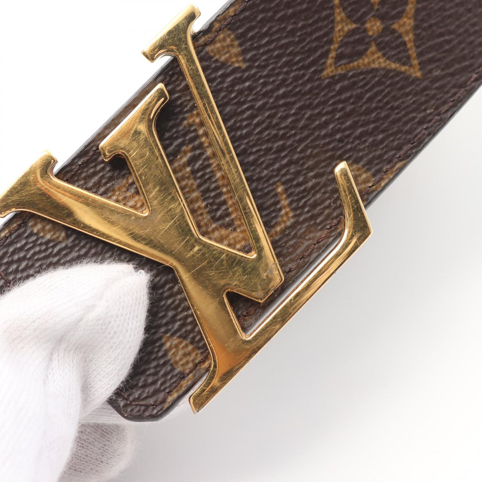 ルイ・ヴィトン LOUIS VUITTON ベルト サンチュール LVイニシャル