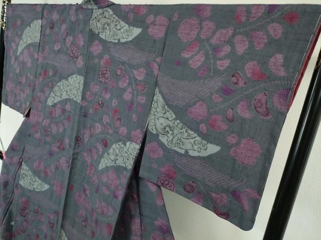 平和屋本店□極上 西洞院辻が花 大脇一心 紬 反端付き 逸品 未使用  