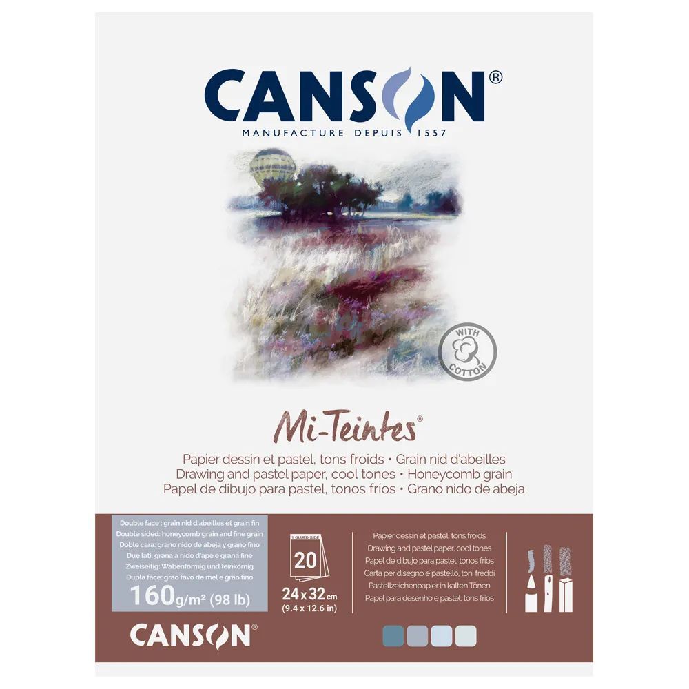 まとめ買い マルマン 色画用紙 キャンソン ミタント パッド 24×32cm F4サイズ クールトーン 4色アソート 20枚 T4C C31032P005 3冊セット