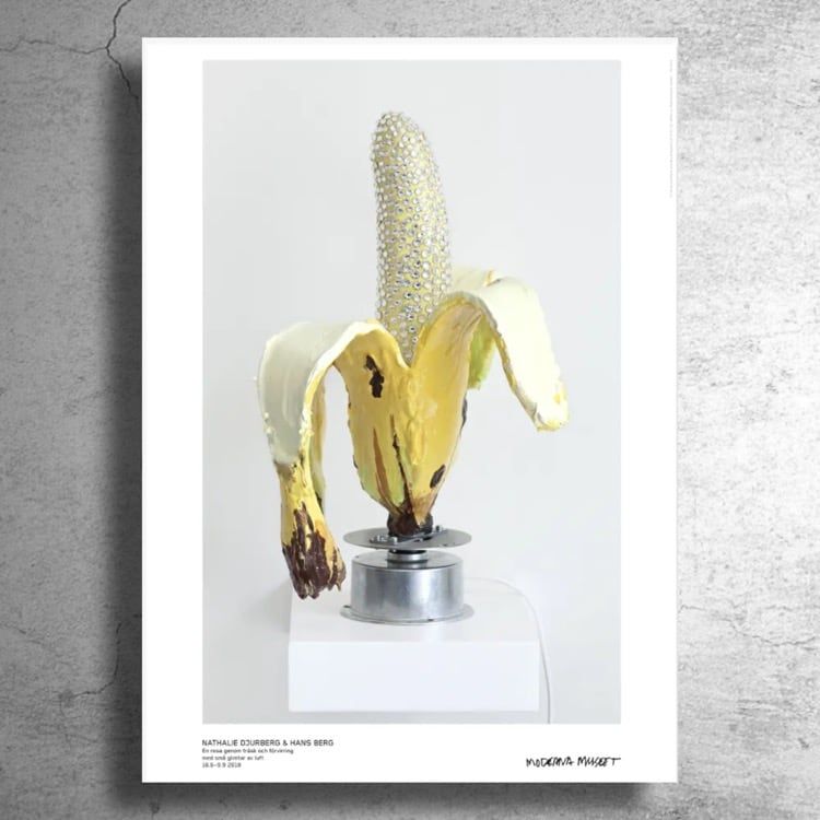 現代美術家『ナタリー・ジュルバーグ』スウェーデンでの展示ポスター 割引