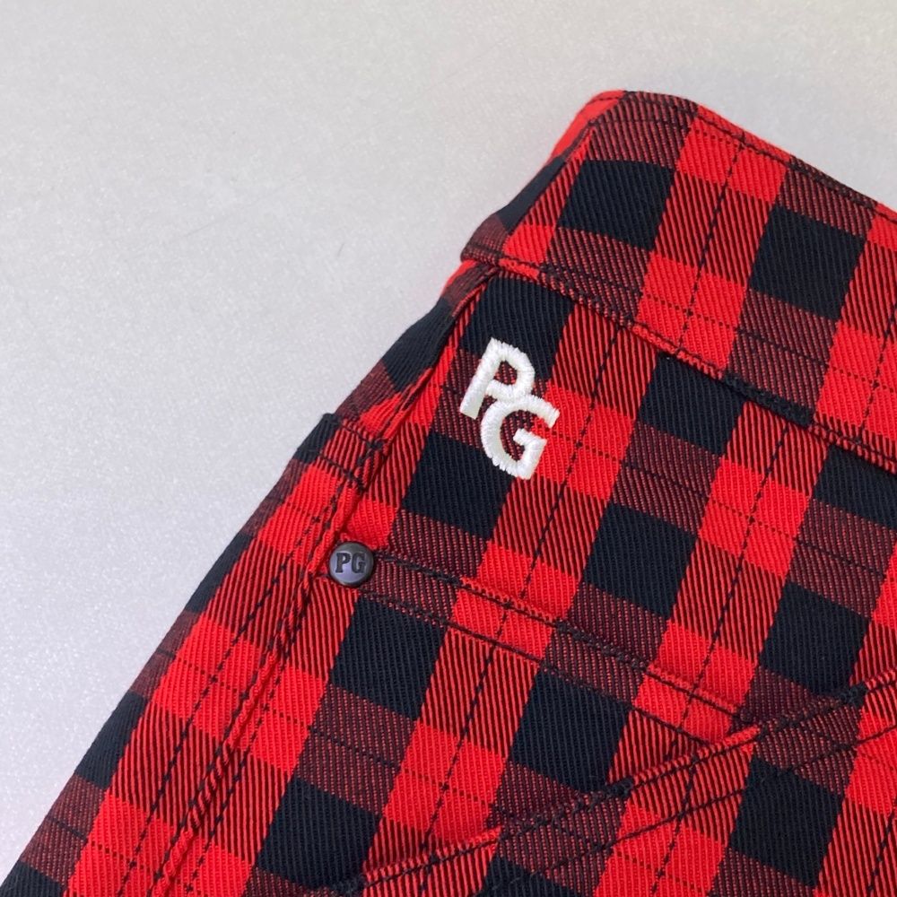 サイズ 2 PEARLY GATES パーリーゲイツ 055-1232004 ショートパンツ チェック柄 レッド系 240101475265 ゴルフウェア レディース ストスト LLC-HASEGAWATOSO_COM
