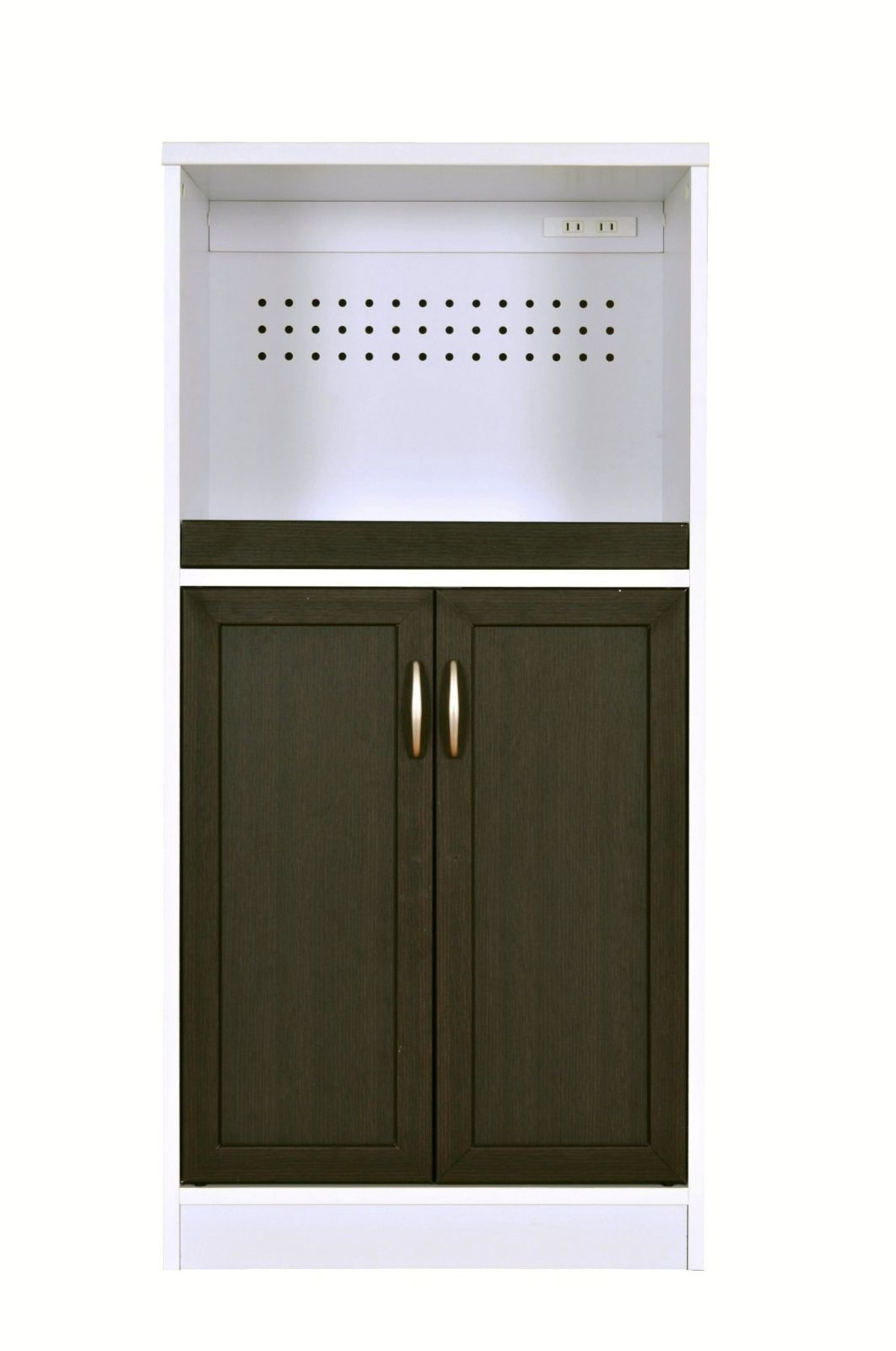 特売】佐藤産業 Cafetira レンジ台 食器棚 幅58cm 奥行40cm 高さ120cm
