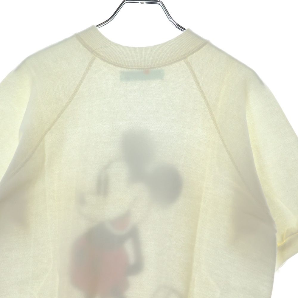 【ちゃま】70s? ディズニー半袖スウェット VINTAGE (ヴィンテージ) 60-70s DISNEY MICKEY ディズニー 白足