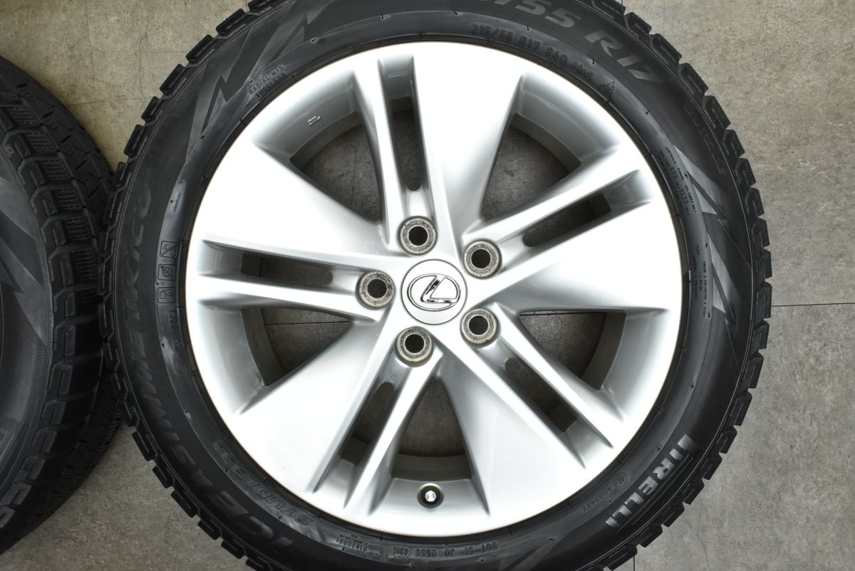レクサス hs 純正ホイール 17インチ 後期 215/55R17 4本 LEXUS hs純正 