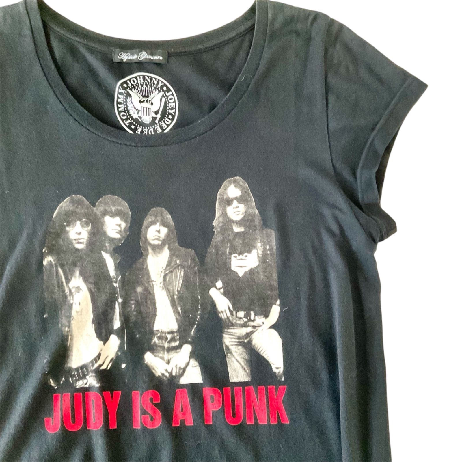 フリンジ 美品】 HYSTERIC GLAMOUR ヒステリックグラマー 前プリント JUDY IS PUNK フリンジ加工 ロングTシャツ カットソー  トップス U首 半袖 ブラック レディース 正規品 フリーサイズ - メルカリ