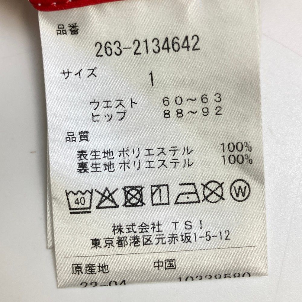 サイズ：1 JACK BUNNY ジャックバニー ×PETER MARCO 2022年モデル インナー付スカート 総柄 レッド系 [240101266818] ゴルフウェア レディース ストスト ゴルフ サイズ：1 JACK BUNNY ジャックバニー ×PETER MARCO 2022年