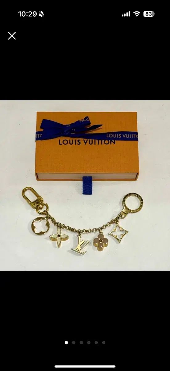 Louis Vuitton ルイヴィトン フルール デ モノグラム バッグチャーム チェーン
