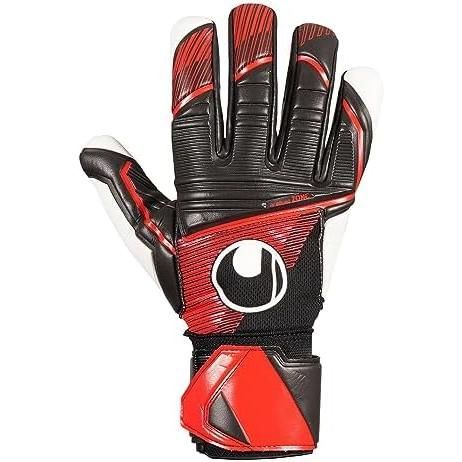 ウールシュポルト(uhlsport) 試合用 GKグローブ パワーライン 1011308-01 ブラック/レッド/ホワイト 8号 スーパーソフト ハーフネガティブ