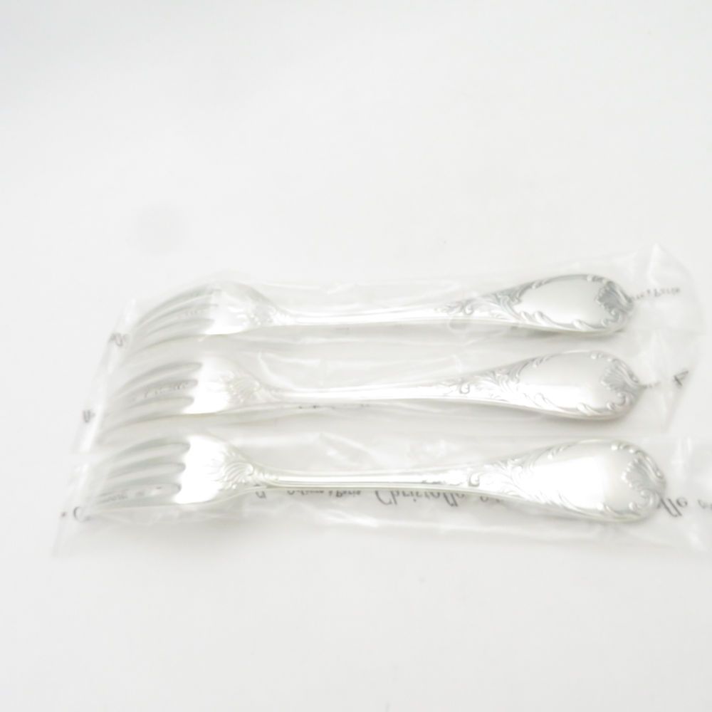 ♥ Christofle クリストフル マルリー テーブルフォーク 3点 シルバー セット 20.5cm カトラリー SC9171B3