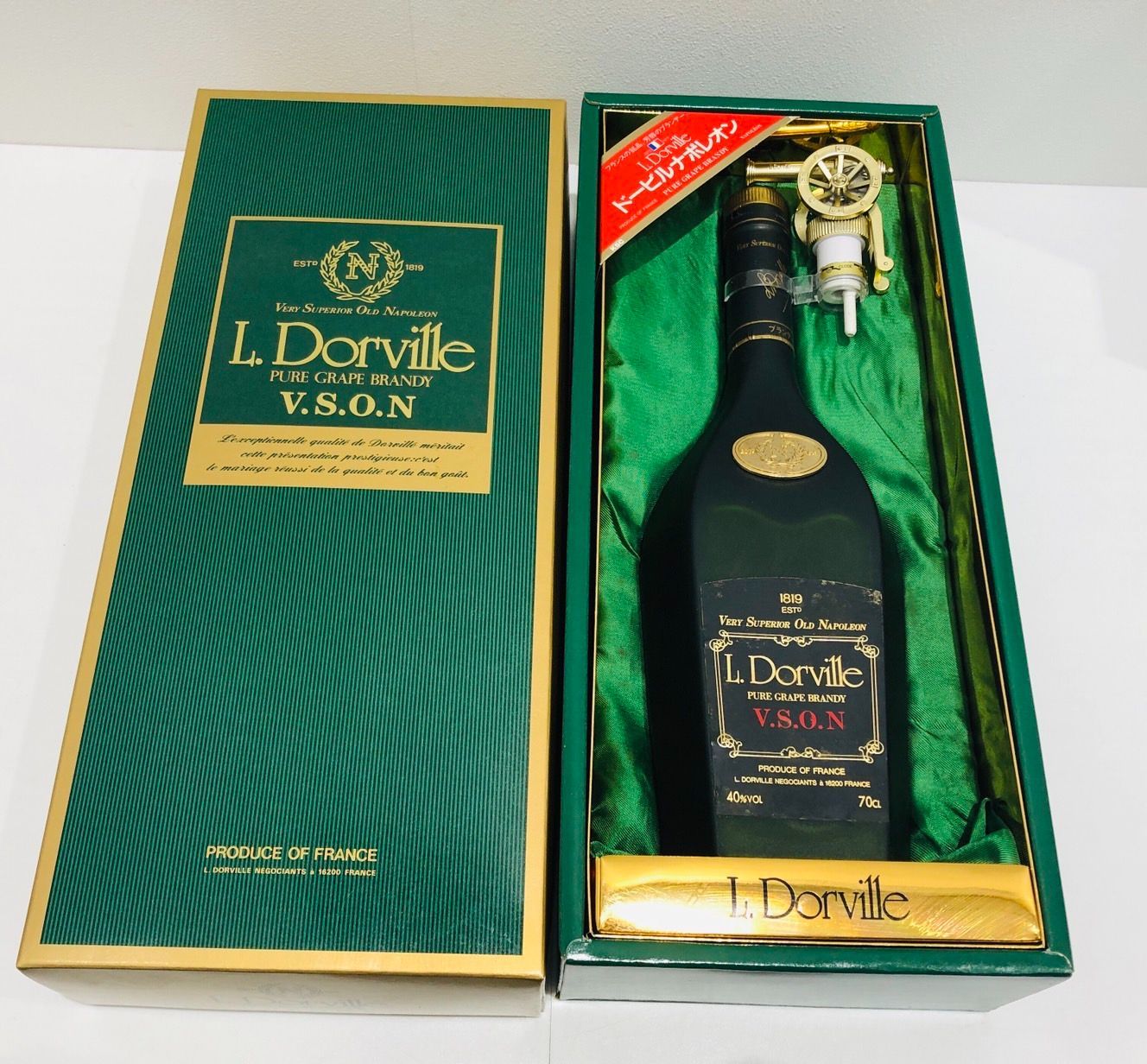 ▽L.Dorville ドーヴィル PURE GRAPE BRANDY VSON VERY SUPERIOR