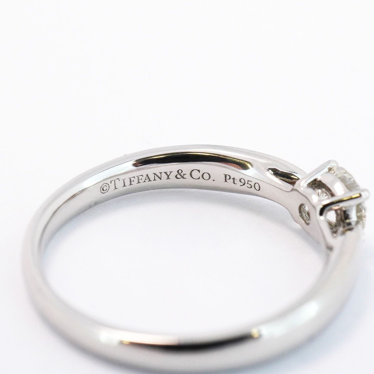 5jeb0317】ティファニー リング ハーモニー 1PD Pt950 プラチナ  