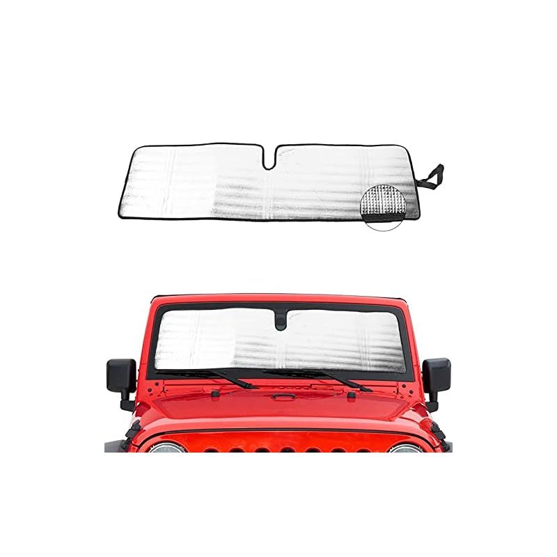 耐久性ポリエステルメッシュビキニトップカバーはUV Sun Protection forジープラングラーJK 2007 ? 2017 2ドアu0026 4ドア シルバー RT-TCZ001 0