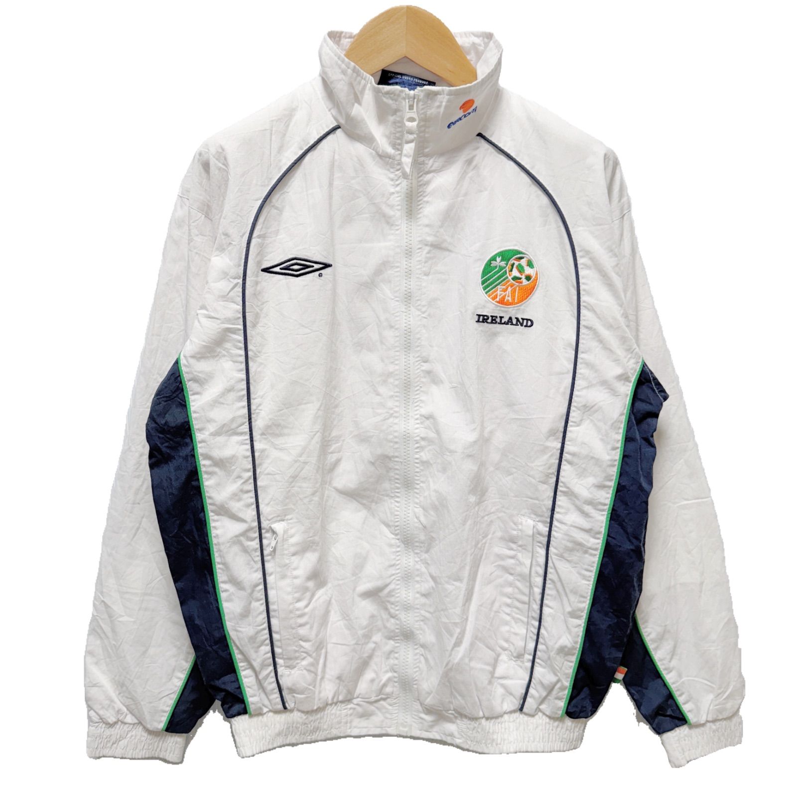90s アンブロ UMBRO コットンジャケット M相当（表記XLB) トラック 