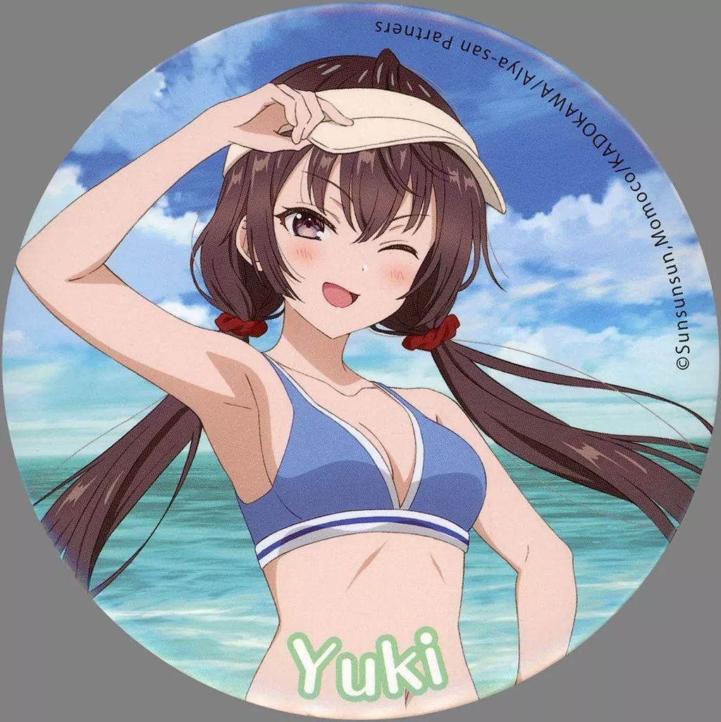 レア　ロシデレ　トレーディング缶バッジ　ドレスver. 周防有希　4個 中古】バッジ・ビンズ 周防有希/背景：海 BIG缶バッジ 「セガ