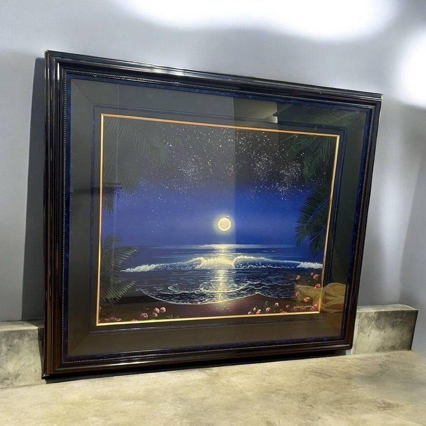 リチャード ゴールドマン パラダイスシー 額付き版画 17 50 絵画 インテリア