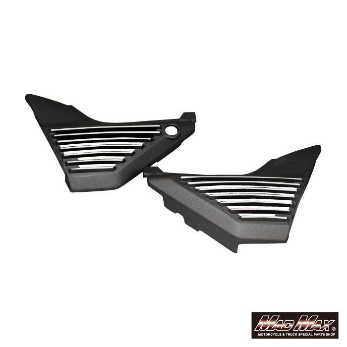 カワサキ ZRX400 サイドカバー(アルフィンカバー) フィン削出しブラック