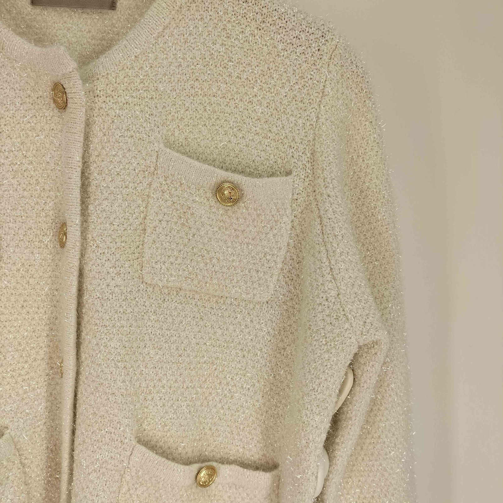 ジャスグリッティー JUSGLITTY 24SS ラメツイードニットジャケット ジャスグリッティー JUSGLITTY 24SS ラメツイードニットジャケット