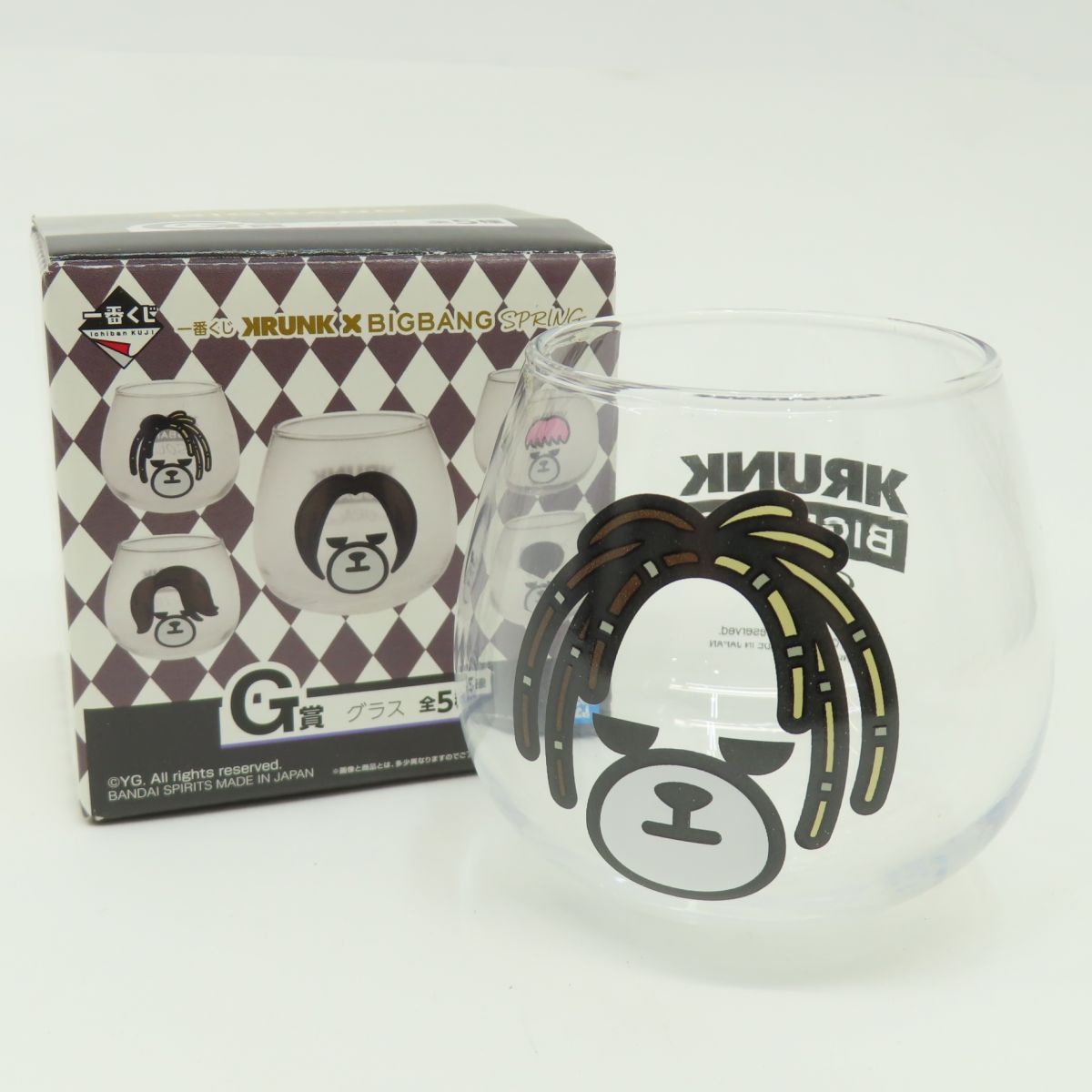 一番くじ KRUNK×BIGBANG SPRING G賞 グラス 全5種 セット SOL
