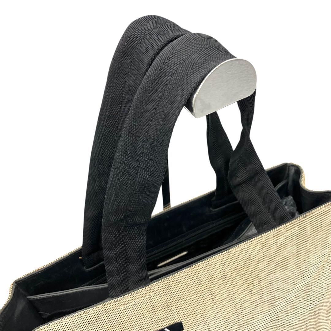 良品 2087 PRADASPORT トートバッグ キャンバス レザー 良品 2087 PRADASPORT トートバッグ キャンバス レザー