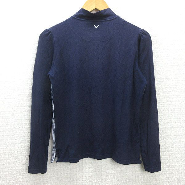 Callaway - coco 中古 キャロウェイ Callaway レディース 長袖シャツ LL ネイビー 紺 モックネックカットソー Callaway - coco 中古 キャロウェイ Callaway レディース 長袖