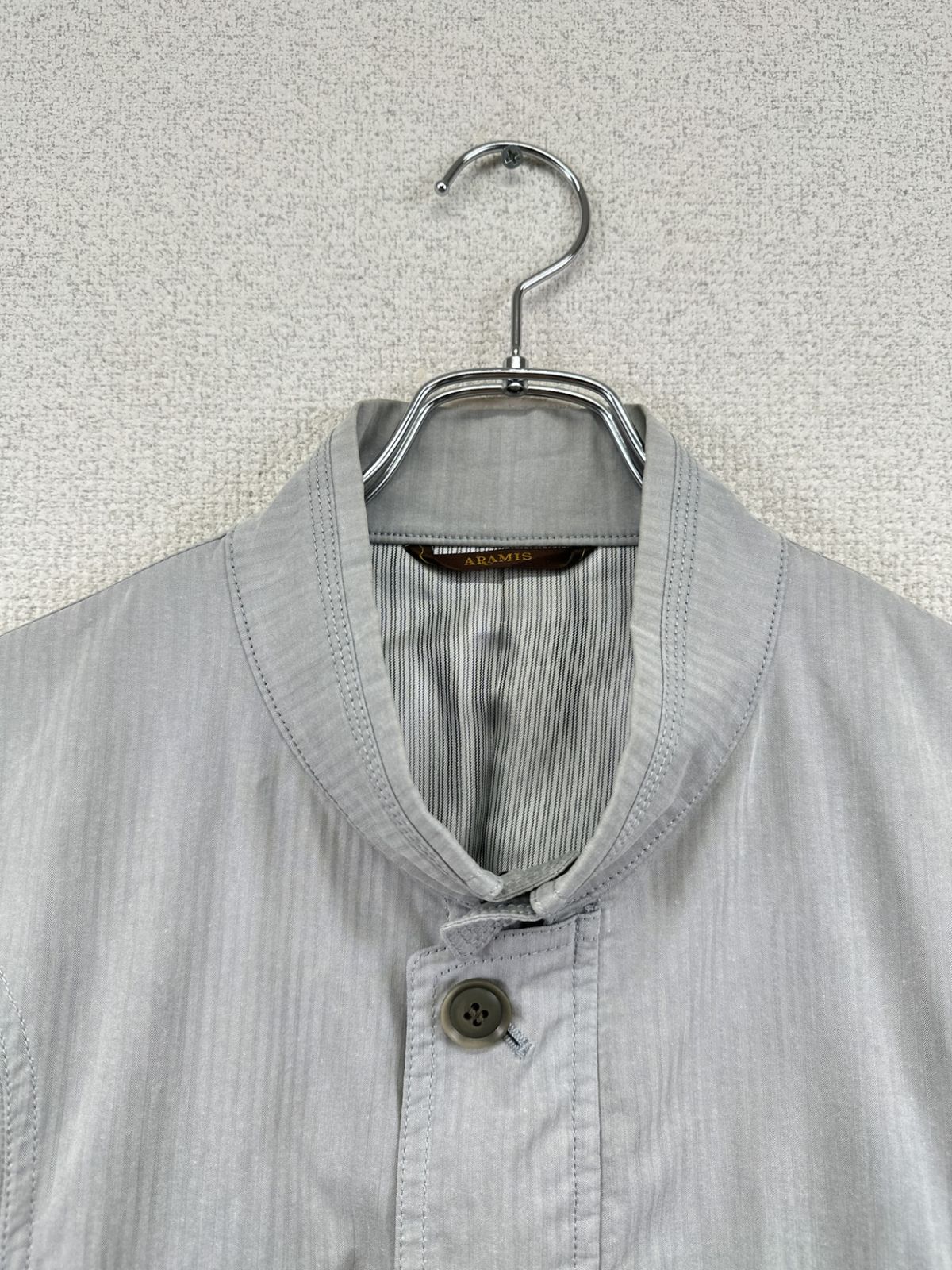 人気 Aramis アラミス ジャケット ストライプ グレー系 メンズ サイズ 