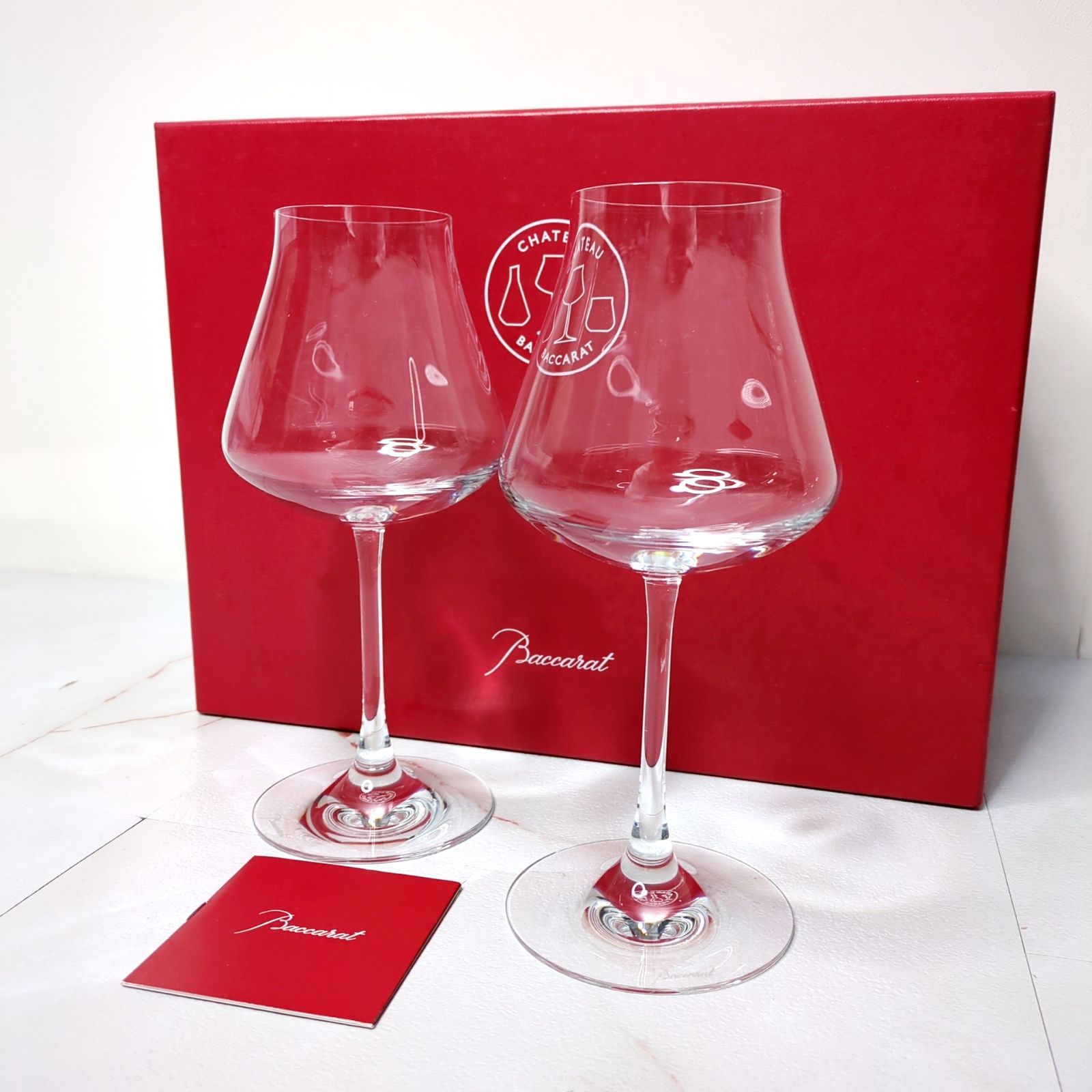 バカラ シャトー ワイングラス 2客セット 箱 冊子付 Baccarat CHATEAU クリスタルグラス ペア ギフト ワイン 食器 コレクション