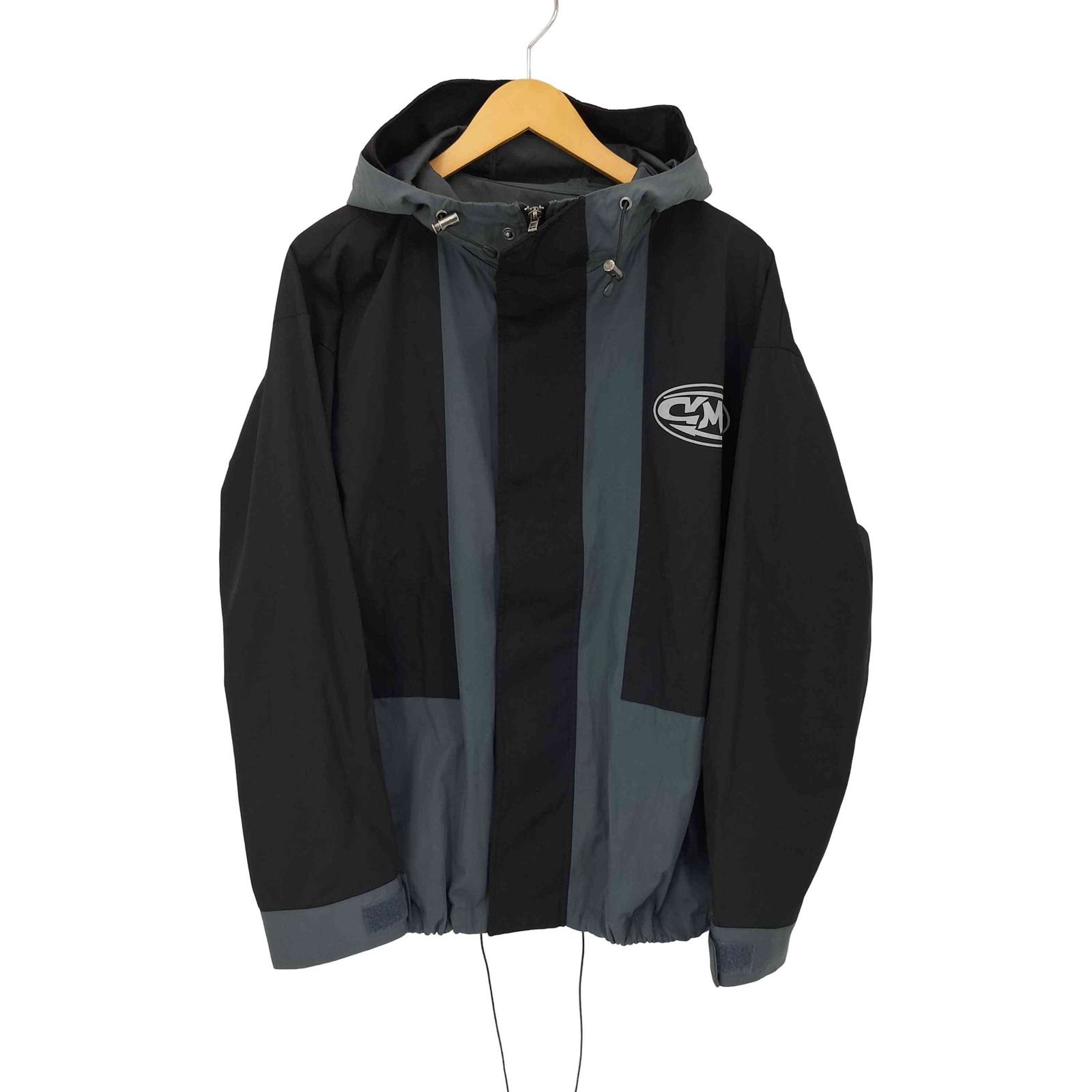 センチメーター centimeter バイカラーフーディージップアップ