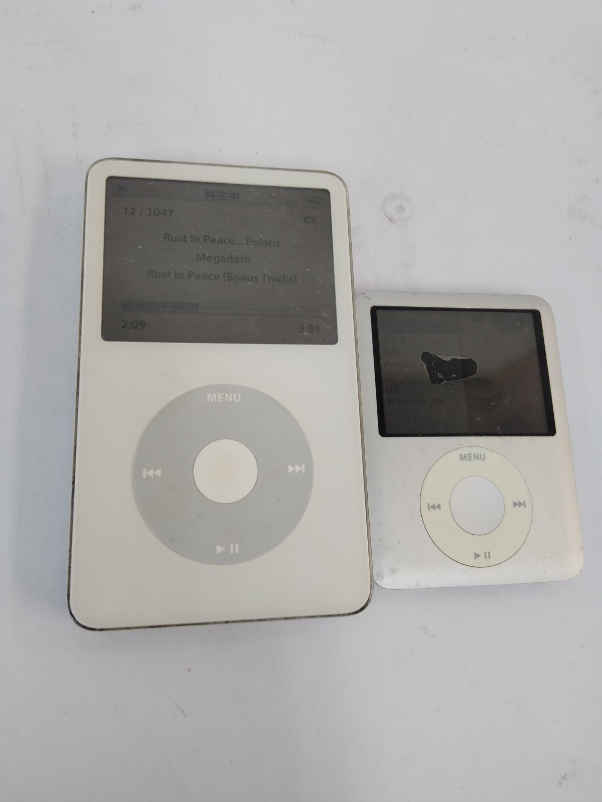 Apple iPod Classic 2台セット A1235 30GB A1136 8GB 通電起動のみ アップル