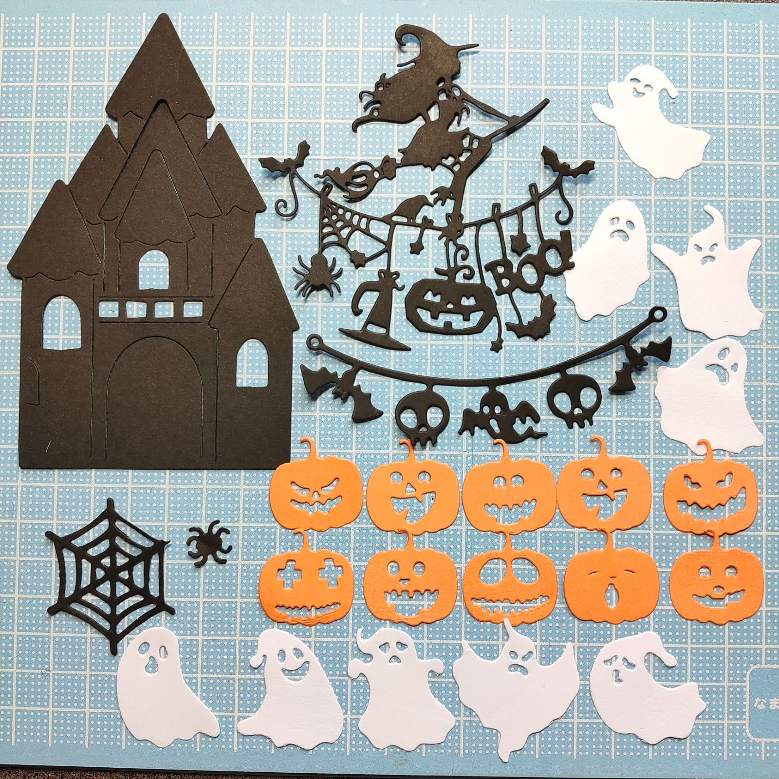 ☆オーダー受付中☆ハロウィンカードセット☆おばけ☆ダイカット