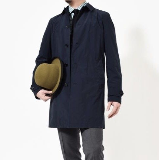 ASPESI アスペジ LEMON ナイロンステンカラーコート I2367954 L NAVY