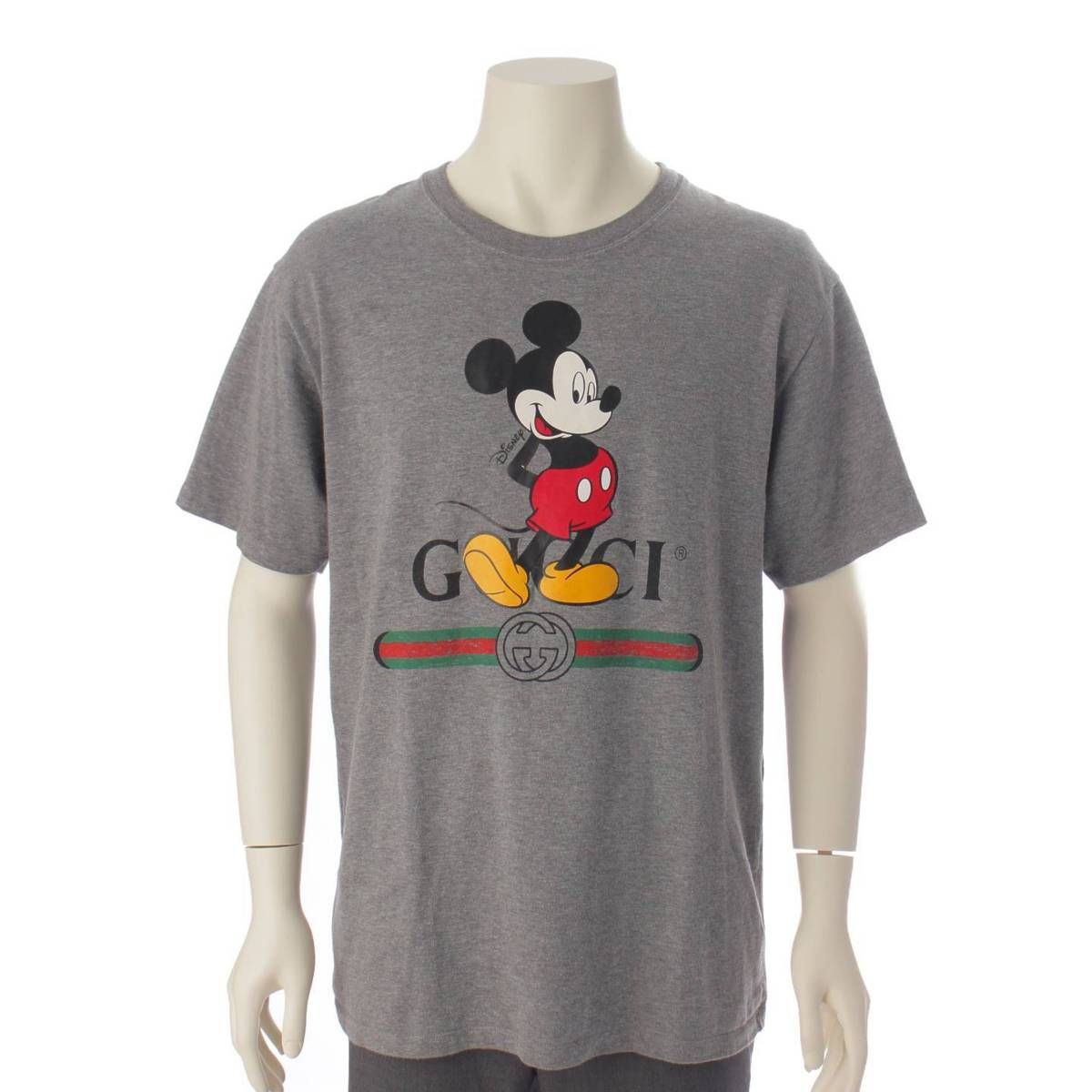 GUCCI ミッキーマウス Tシャツ グレー