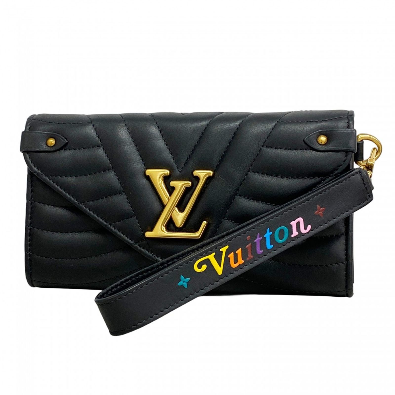 ルイ ヴィトン Louis Vuitton ルイ ヴィトン 長財布 ニューウェーブ ロングウォレット M63298 ブラックレディース