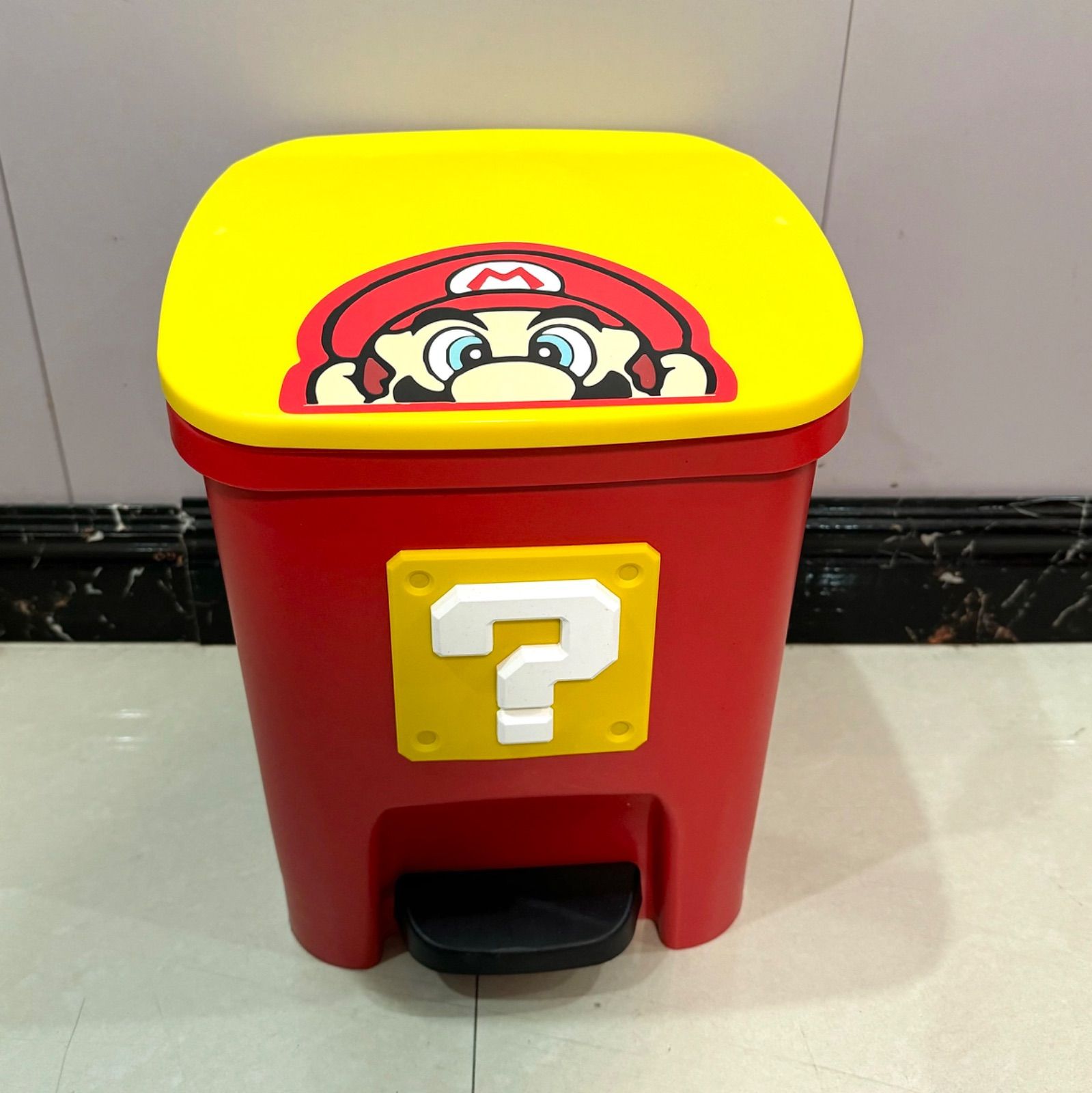 全6色】キャラクター マリオ 11L ダストボックス ゴミ箱 - メルカリ