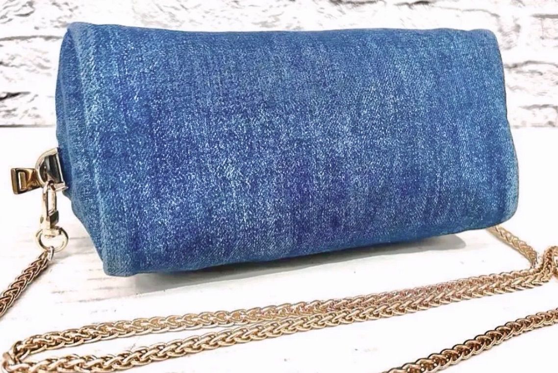 ◆PRADA プラダ CANAPA デニム ショルダー カメラ バッグ ポーチ紺 美品 ◇ PRADA プラダ CANAPA カナパ デニム クロスボディ