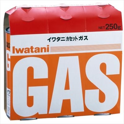 まとめ買い-16点セット イワタニ カセットガス オレンジ 3本組 CB-250-OR 岩谷産業 着火剤