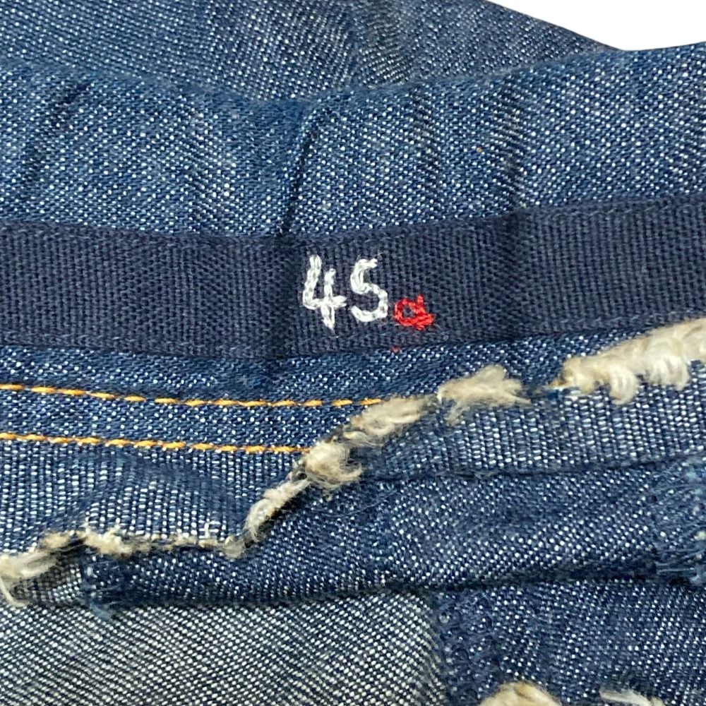 45R ワイドデニムパンツ インディゴブルー 1 45R ワイドデニムパンツ インディゴブルー 1 - メルカリ