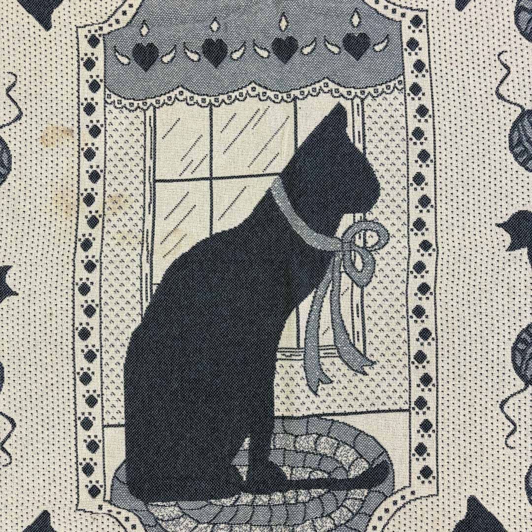 vintageラグ カーペット キャット リボン シルエット 1814 - メルカリ