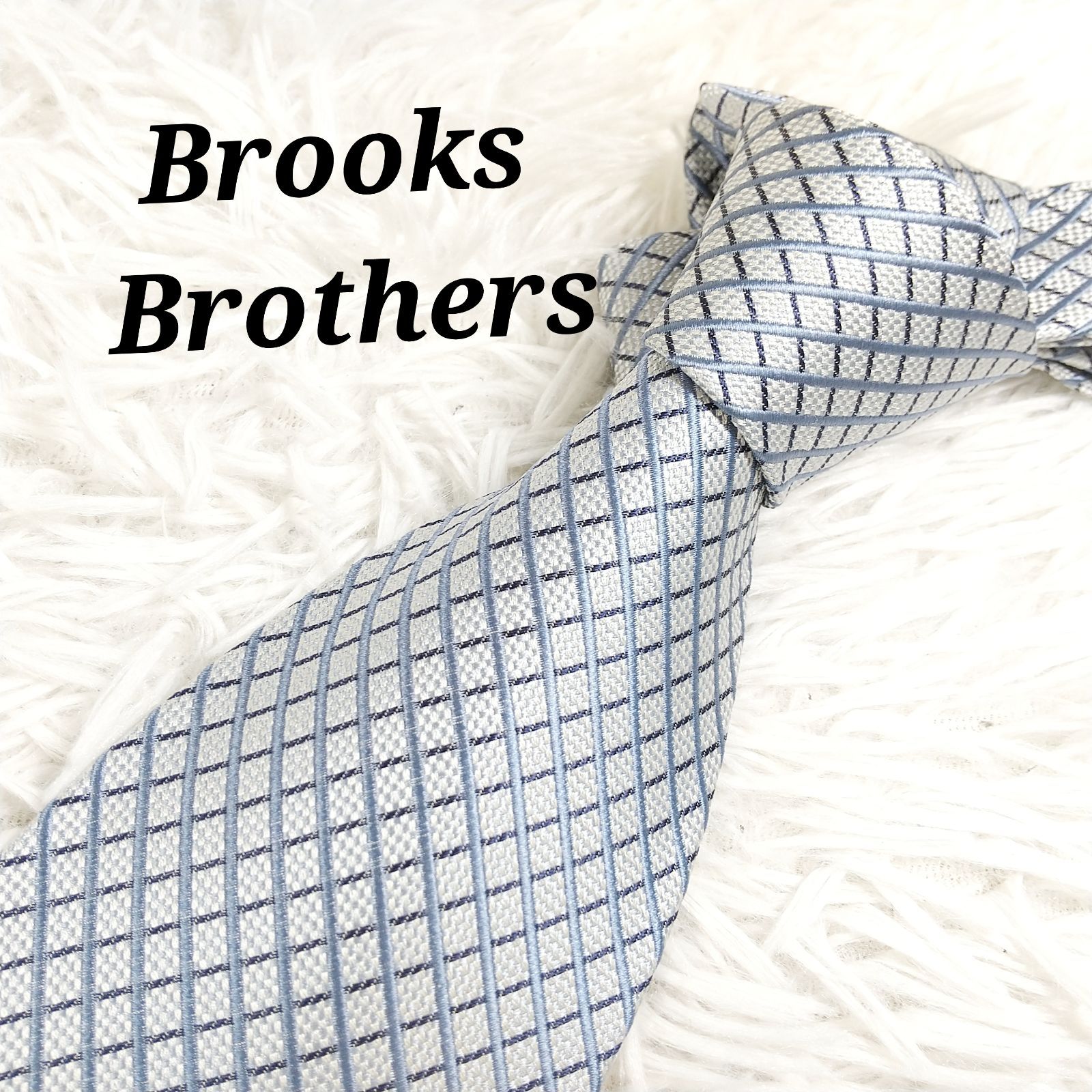 美品 Brooks Brothers ブルックスブラザーズ シルク チェックネクタイ