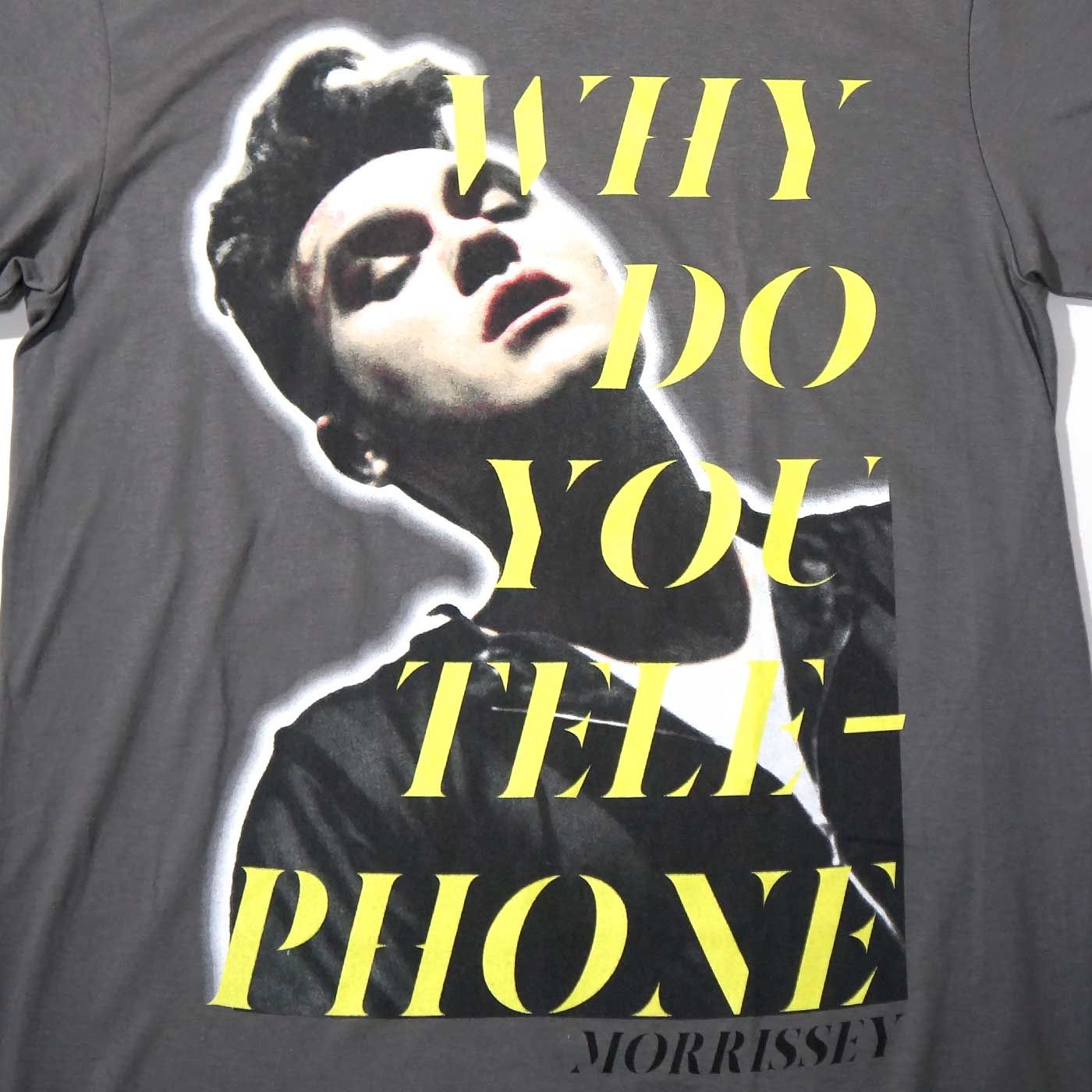 新品】公式 MORRISSEY モリッシー 半袖 Tシャツ Why Do You Telephone 