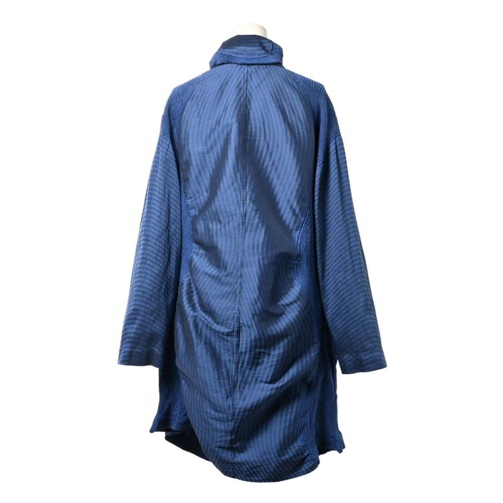 ISSEY MIYAKE 切替 3Dスチームストレッチ スプリング コート