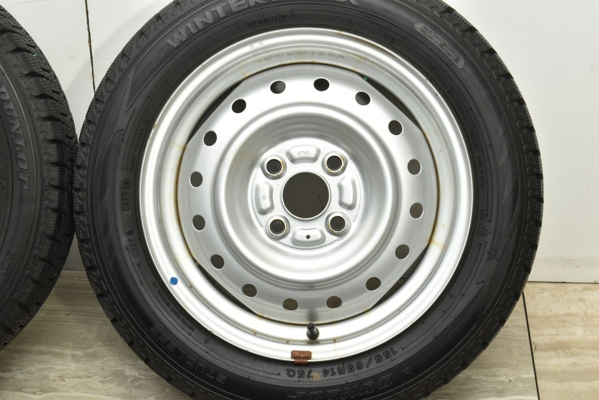 送料無料！ バリ溝 スチール 14in 4.5J 45 ハブ径54mm ウィンターマックスWM02 155 65R14 スペーシア アルト ワゴンR ムーブ ウェイク タント 最安価に挑戦！