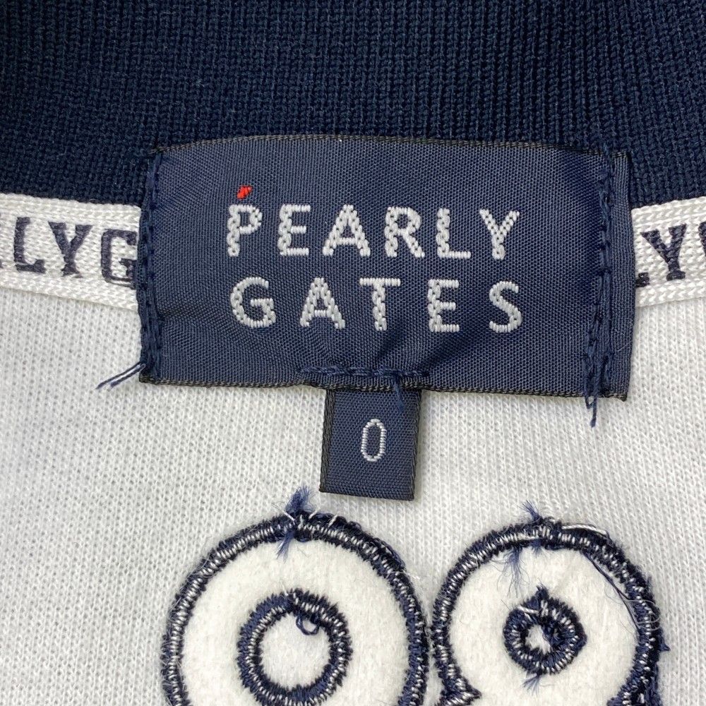 サイズ：0 PEARLY GATES パーリーゲイツ  ジップジャケット ドット ネイビー系 [240001306800] ゴルフウェア レディース ストスト サイズ：0 PEARLY GATES パーリーゲイツ ジップジャケット