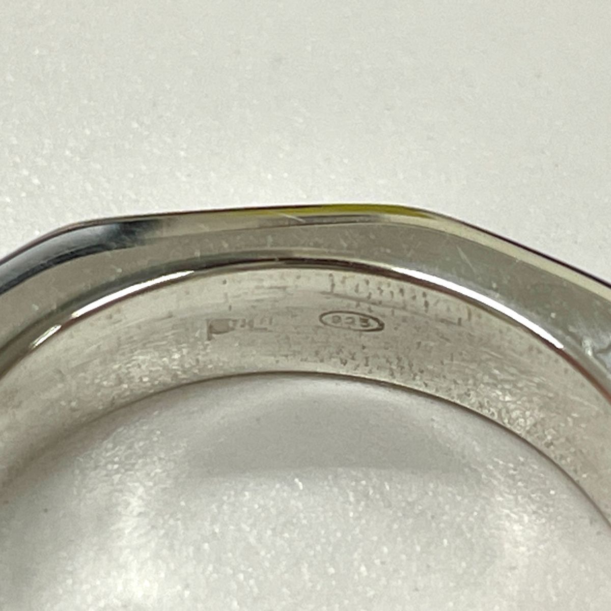 Z08-05 グッチ　ナットリング　ヘキサゴン シルバー　12.5号 Z08-05 グッチ ナットリング ヘキサゴン シルバー 12.5号 - メルカリ