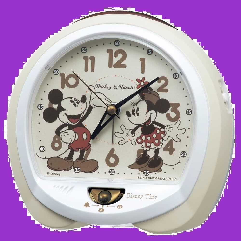 セイコー 目覚まし時計 置時計 ミッキーマウス ミニーマウス 